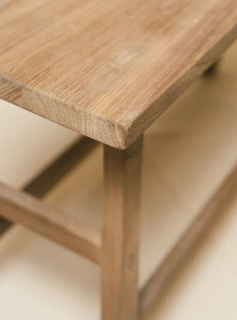 Two Seater Bench Dark (Elm Wood)
