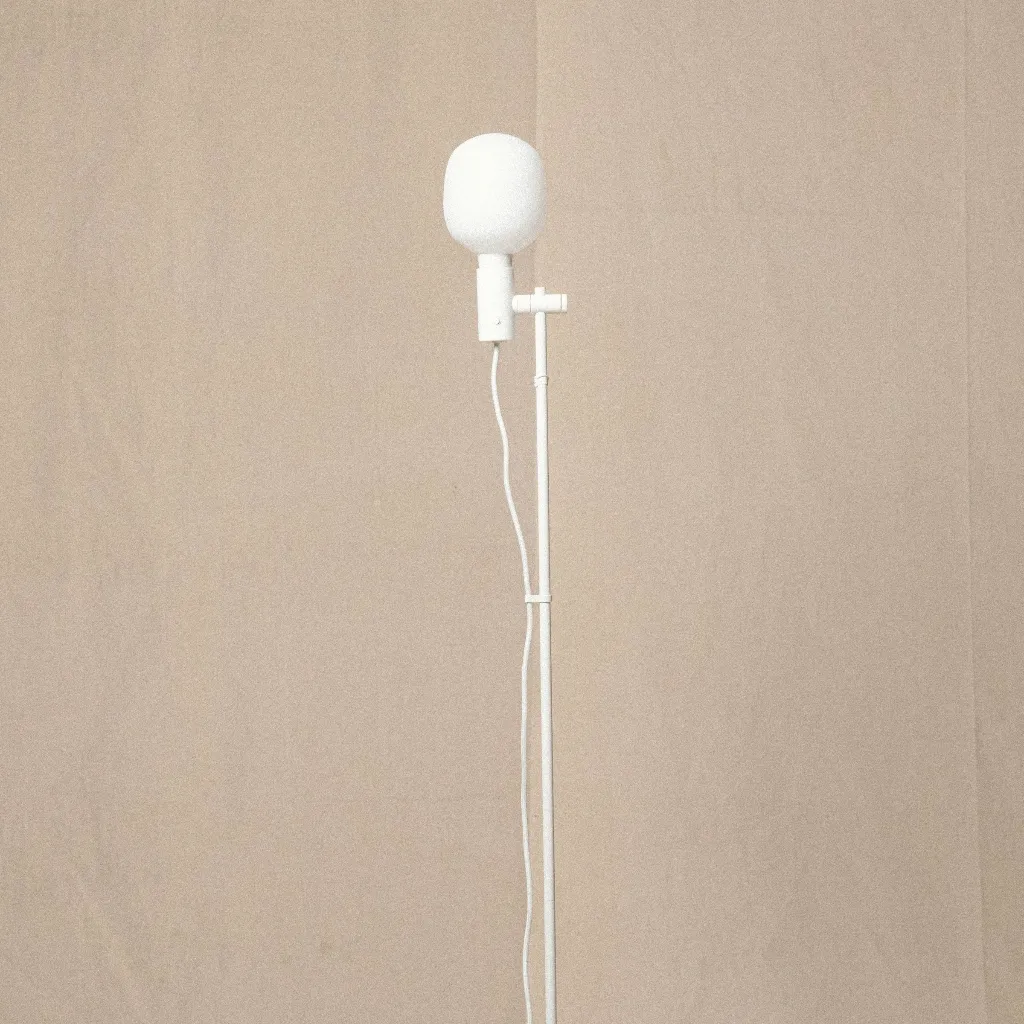 Metal Floor Lamp, White