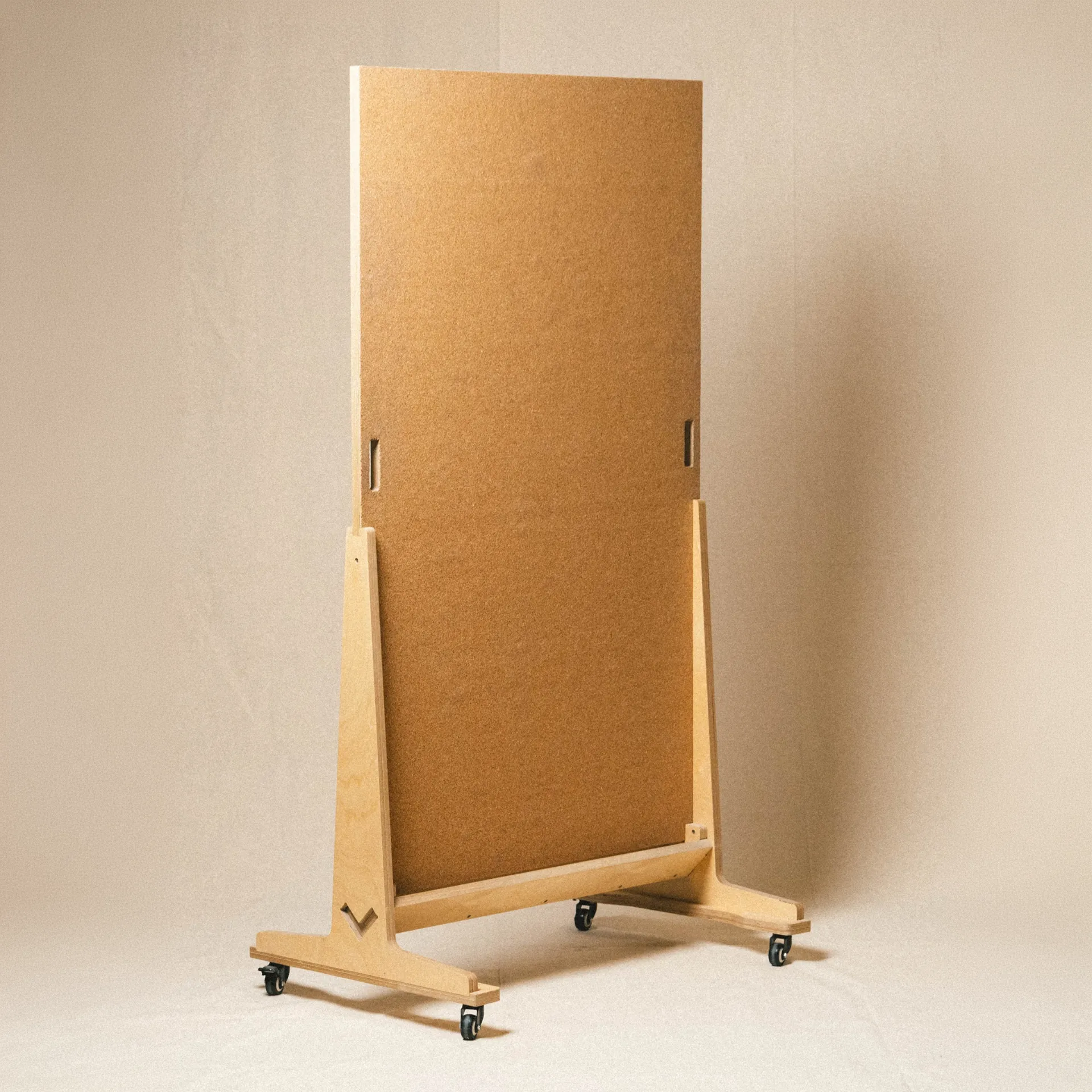 Rolling Wood Panel - Cork