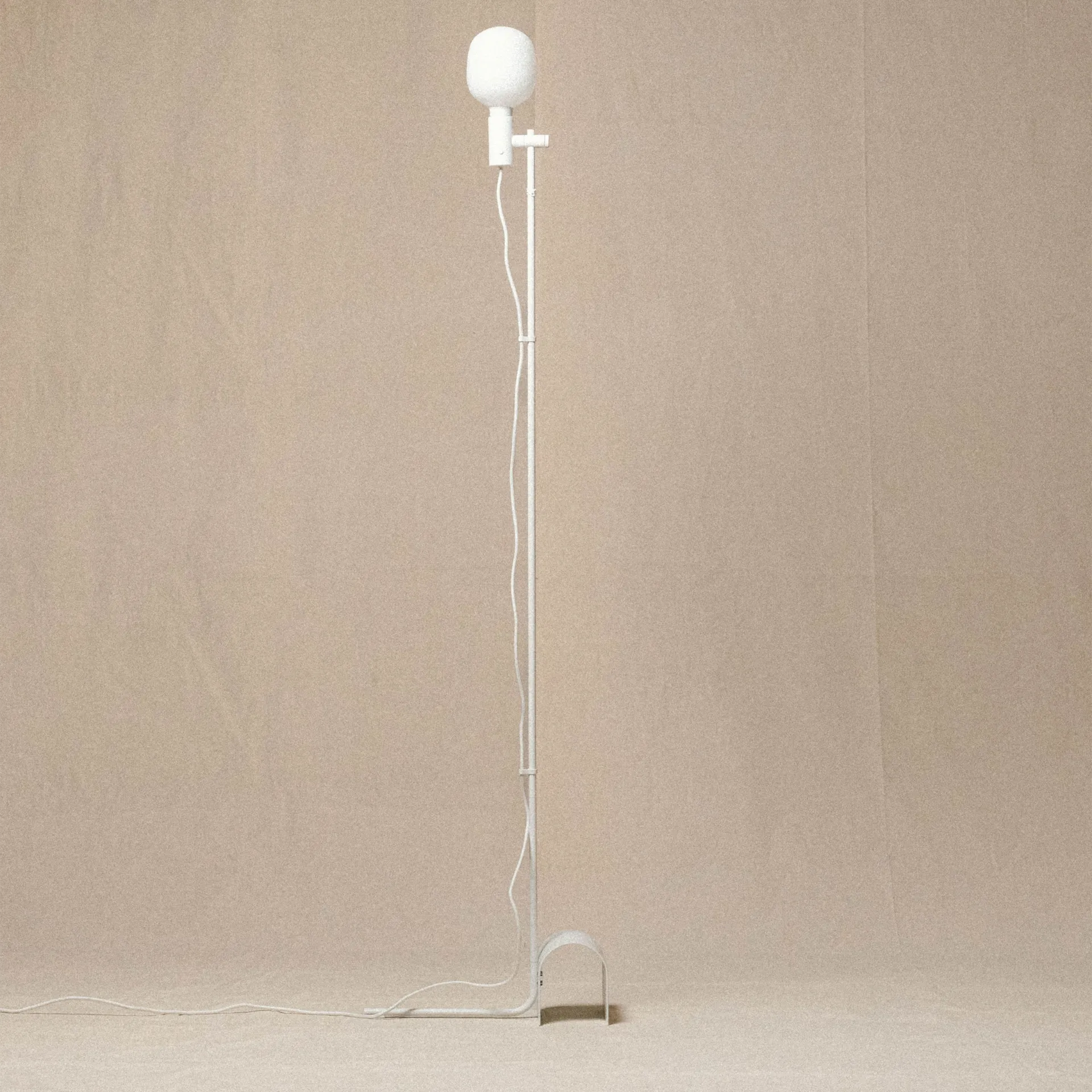 Metal Floor Lamp, White